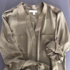 Olive Banana Republic blouse